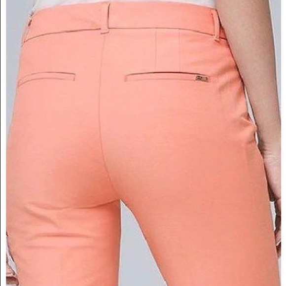 NWT! WHBM CORAL HAZE - SLIM CROPPED PANTS - Picture 4 of 16